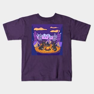 Camping Cattos Kids T-Shirt